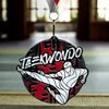 Rincon Colour Taekwondo Black Acrylic Medal