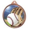 Baseball Colour Texture 3D Print Bronze Medal