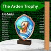 Arden 3rd Place Winter Real Wood Shield Trophy