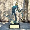 Toledo Triathlon Handmade Metal Trophy