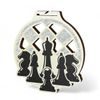 Acacia Chess Silver Eco Friendly Wooden Medal