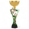 Triple Star Poker Cards Gold Trophy Cup