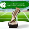 Grove Club Logo Custom Golden Boot Real Wood Award