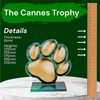 Cannes Dog Paw Print Trophy