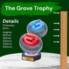 Grove Curling Real Wood Trophy