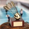 Cirat Badminton Handmade Metal Trophy
