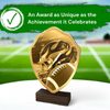 Arden Classic American Football Real Wood Shield Trophy