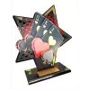 Liano Metal & Acrylic Star Poker Cards Trophy