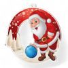 Snowy Father Christmas Tenpin Bowling Medal