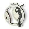 Acacia Baseball Silver Eco Friendly Wooden Medal