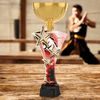 Triple Star Martial Arts Fist Gold Trophy Cup