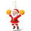 Jolly Santa Cheerleader Christmas Bauble