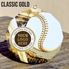 Dodeca Baseball Stainless Steel Logo Insert Medal