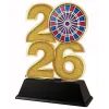 Darts Electric Year Trophy – Sports Award with Year Selection
