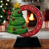 Festive Christmas Tree Circle Trophy