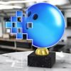 Techspire Tenpin Bowling Ball Acrylic Trophy