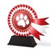 Marley Paw Print Red Rosette Award