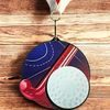 Rincon Colour Field Hockey Black Acrylic Medal