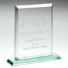 Mensa Jade Glass Bevelled Award