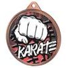 Karate Colour Texture 3D Print Bronze Medal