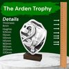 Arden Second Place Real Wood Shield Trophy