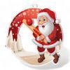 Snowy Father Christmas Cricket Medal