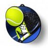 Rincon Colour Padel Tennis Black Acrylic Medal