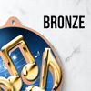Aurum Music Stainless Steel Logo Insert Medal