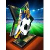 Liano Metal & Acrylic Star Football Trophy