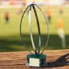 Alcobendas Rugby Ball Handmade Metal Trophy