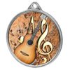 Acoustic Guitar Colour Texture 3D Print Silver Medal