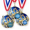 Aurum Music Stainless Steel Logo Insert Medal
