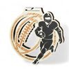 Acacia American Football Bronze Eco Friendly Wooden Medal