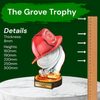 Grove USA Firefighter Real Wood Trophy