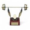 Leon Weightlifting Handmade Metal Trophy