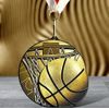 Rincon Classic Basketball Black Acrylic Medal