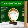 Arden Classic Poker Card Games Real Wood Shield Trophy