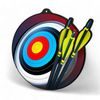 Rincon Colour Archery Black Acrylic Medal