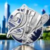 Aurum 2nd Place Silver Stainless Steel Medal