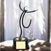 Valencia Figure Skating Handmade Metal Trophy