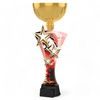Triple Star Martial Arts Fist Gold Trophy Cup