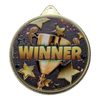 Winner Texture Print Gold Star Medal