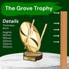 Grove Classic Rugby Real Wood Trophy