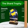 Shard Volleyball Eco Friendly Wooden Trophy