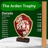 Arden Dasher Santa Run Real Wood Shield Trophy