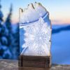 Shard Snowflake Eco Friendly Wooden Trophy
