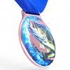 Vulcan Fishing Bronze Texture Print Medal