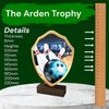 Arden Ten Pin Bowling Real Wood Shield Trophy