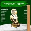 Grove Classic Lacrosse Wood Trophy