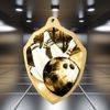 Molton Classic Tenpin Bowling Stainless Steel Shield Medal